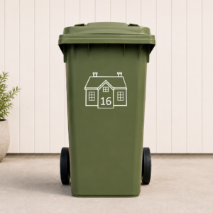 Containersticker huisje - Afbeelding 3