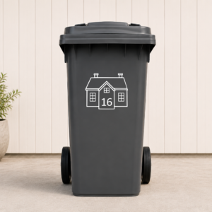 Containersticker huisje - Afbeelding 2